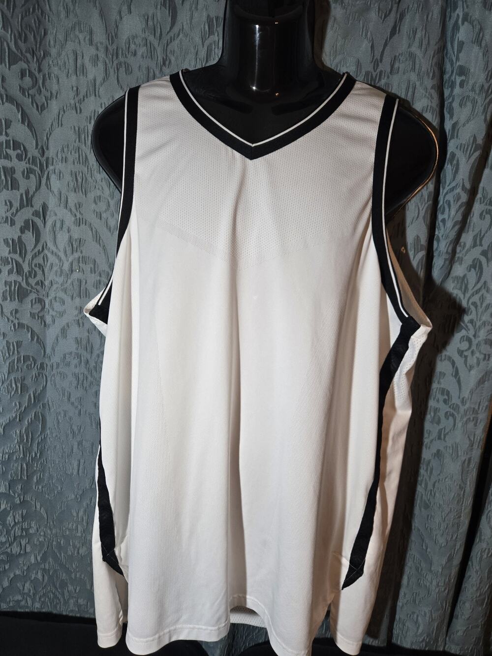 Nike AeroSwift NBA Practice Jersey Mens 56 XXL White Black Authentic Team Issued